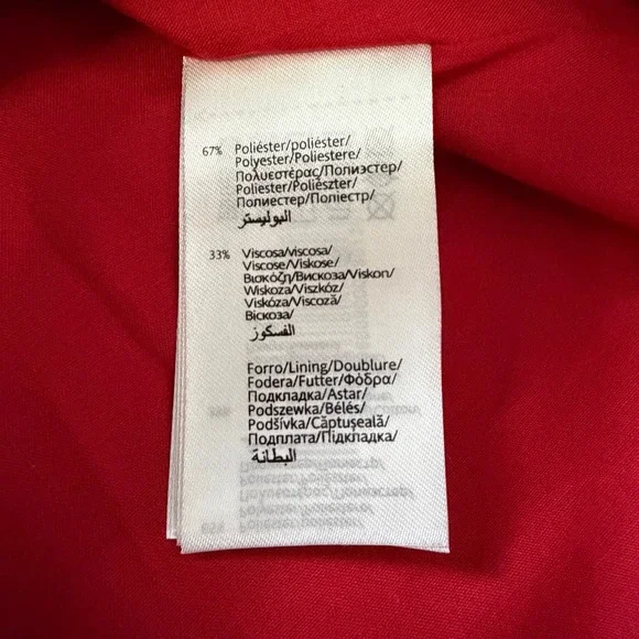 NEW Mayoral Girls Red Jacquard Rose Dress Short Sleeve SZ 8 - Picture 9 of 11